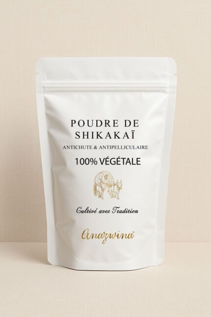Poudre de Shikakai ayurvédique bio soin naturel lavant et fortifiant pour cheveux