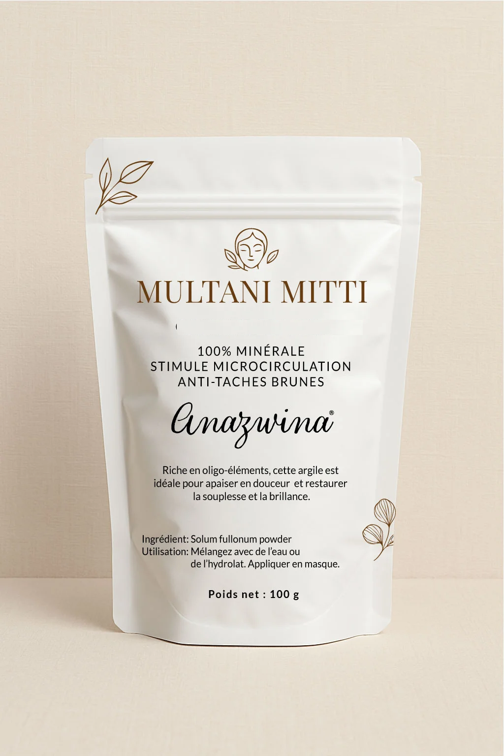 MULTANI MITTI ARGILE INDIENNE