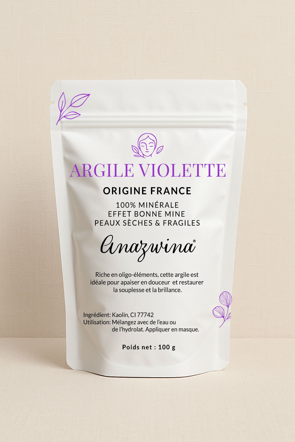ARGILE VIOLETTE SURFINE